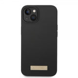 Guess iPhone 13 Deksel Silicone Metal Plate MagSafe Svart