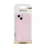 Onsala iPhone 13/14 Deksel Silikon Chalk Pink