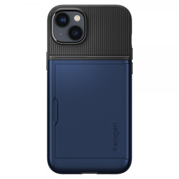 Spigen iPhone 14 Deksel Slim Armor CS Navy Blue
