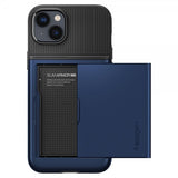 Spigen iPhone 14 Deksel Slim Armor CS Navy Blue