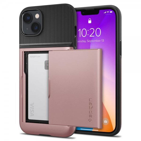 Spigen iPhone 14 Deksel Slim Armor CS Rose Gold