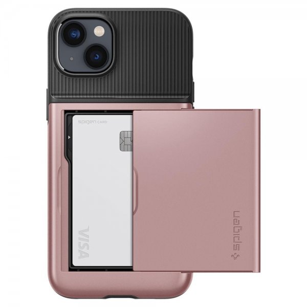 Spigen iPhone 14 Deksel Slim Armor CS Rose Gold