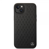 Mercedes Benz iPhone 14 Deksel Star Pattern Svart