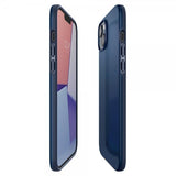 Spigen iPhone 14 Deksel Thin Fit Navy Blue