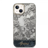 Guess iPhone 14 Deksel Toile de Jouy Grå