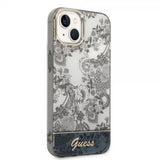 Guess iPhone 14 Deksel Toile de Jouy Grå
