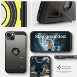 Spigen iPhone 14 Deksel Tough Armor MagFit Gunmetal