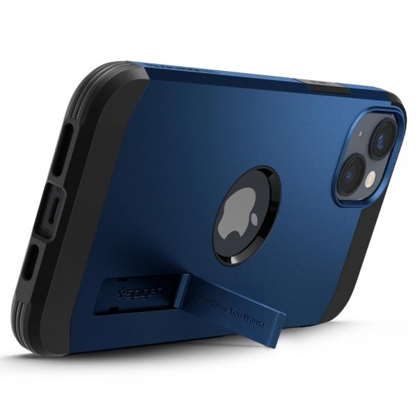 Spigen iPhone 14 Deksel Tough Armor MagFit Navy Blue