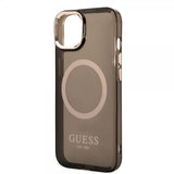 Guess iPhone 14 Deksel Translucent MagSafe Svart
