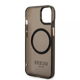 Guess iPhone 14 Deksel Translucent MagSafe Svart