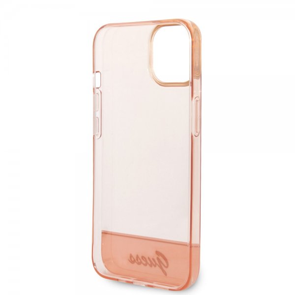 Guess iPhone 14 Deksel Translucent Rosa