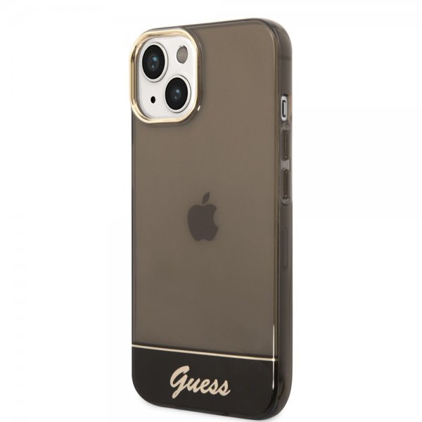 Guess iPhone 14 Deksel Translucent Svart