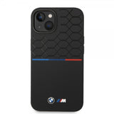 BMW iPhone 14 Deksel Tricolor Line & Logo Svart