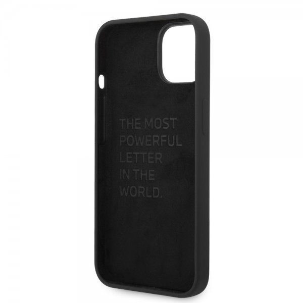 BMW iPhone 14 Deksel Tricolor Line & Logo Svart