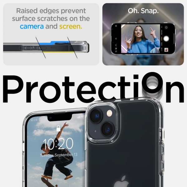 Spigen iPhone 14 Deksel Ultra Hybrid Frost Clear