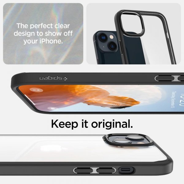 Spigen iPhone 14 Deksel Ultra Hybrid Matte Black