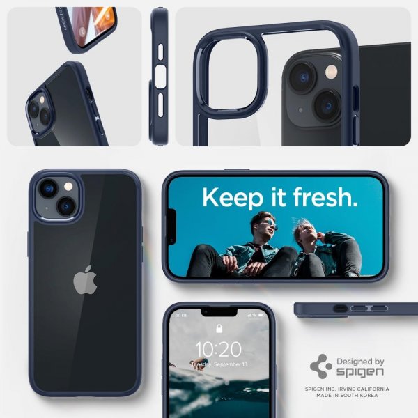 Spigen iPhone 14 Deksel Ultra Hybrid Navy Blue