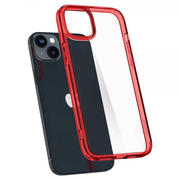 Spigen iPhone 14 Deksel Ultra Hybrid Red Crystal
