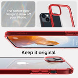 Spigen iPhone 14 Deksel Ultra Hybrid Red Crystal