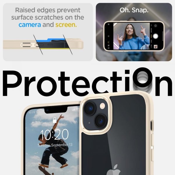 Spigen iPhone 14 Deksel Ultra Hybrid Sand Beige