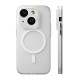 iPhone 13/iPhone 14 Deksel Korrugerte MagSafe Transparent