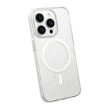 iPhone 13/iPhone 14 Deksel Korrugerte MagSafe Transparent