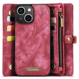 CaseMe iPhone 15 Etui 008 Series Avtakbart Deksel Rød
