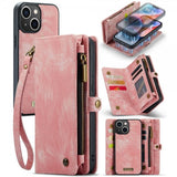 CaseMe iPhone 15 Etui 008 Series Avtakbart Deksel Rosa