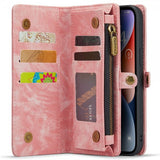 CaseMe iPhone 15 Etui 008 Series Avtakbart Deksel Rosa