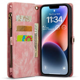 CaseMe iPhone 15 Etui 008 Series Avtakbart Deksel Rosa