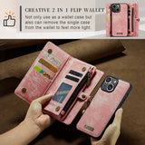 CaseMe iPhone 15 Etui 008 Series Avtakbart Deksel Rosa