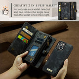CaseMe iPhone 15 Etui 008 Series Avtakbart Deksel Svart