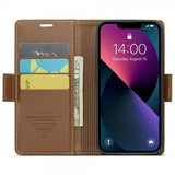 CaseMe iPhone 15 Etui 023 Series Brun