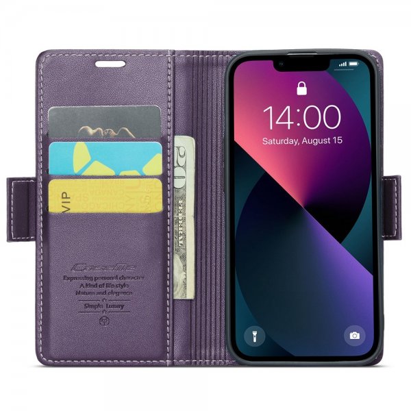 CaseMe iPhone 15 Etui 023 Series Lilla