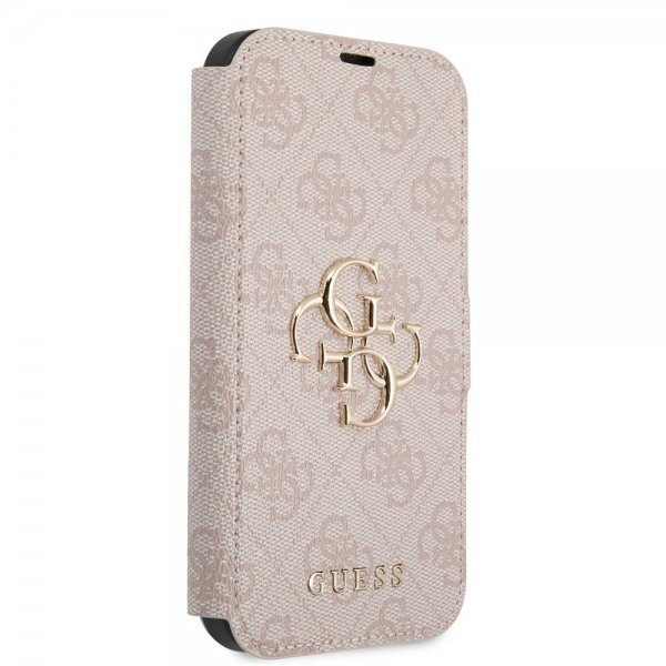 Guess iPhone 15 Etui 4G Logo Rosa