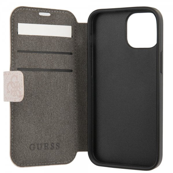 Guess iPhone 15 Etui 4G Logo Rosa