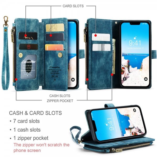 CaseMe iPhone 15 Etui C30 Series Petrol