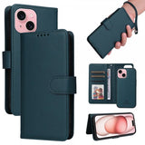 Betopnice iPhone 15 Etui Avtagbart Deksel 005 Blå