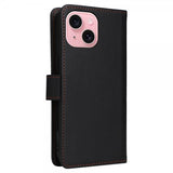 Betopnice iPhone 15 Etui Avtagbart Deksel 005 Svart