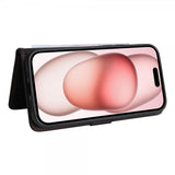 Betopnice iPhone 15 Etui Avtagbart Deksel 005 Svart