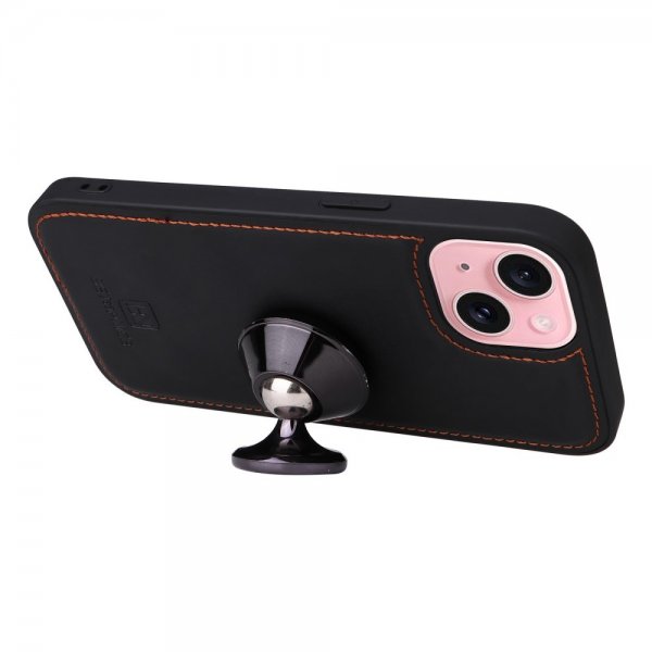 Betopnice iPhone 15 Etui Avtagbart Deksel 005 Svart