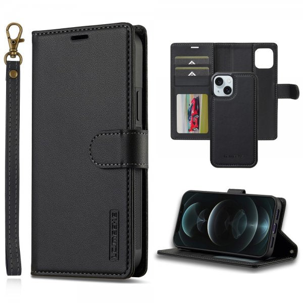 Lc.Imeeke iPhone 15 Etui Avtagbart Deksel L2 Series MagSafe Svart