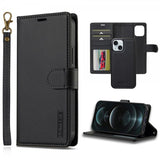Lc.Imeeke iPhone 15 Etui Avtagbart Deksel L2 Series MagSafe Svart