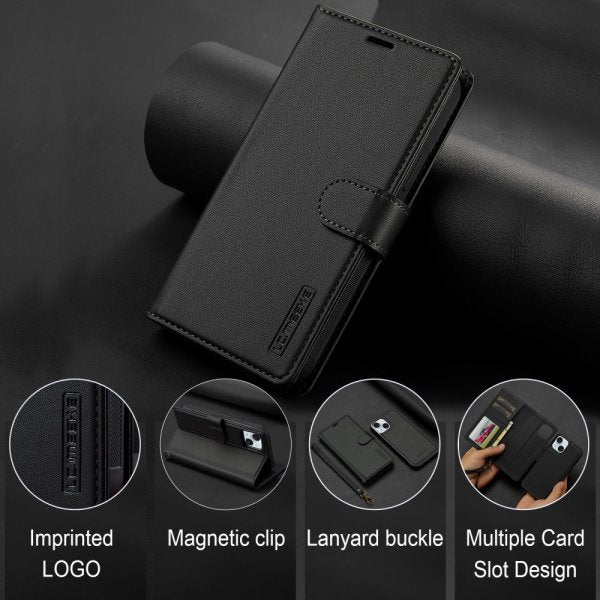 Lc.Imeeke iPhone 15 Etui Avtagbart Deksel L2 Series MagSafe Svart