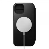 Nomad iPhone 15 Etui Modern Leather Folio Svart