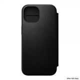 Nomad iPhone 15 Etui Modern Leather Folio Svart