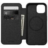 Nomad iPhone 15 Etui Modern Leather Folio Svart