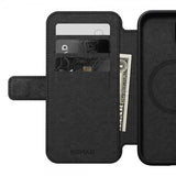 Nomad iPhone 15 Etui Modern Leather Folio Svart