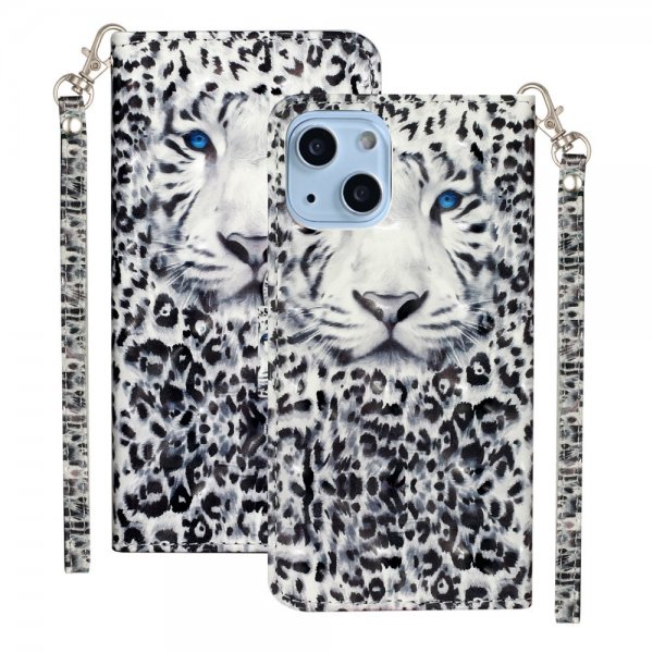 iPhone 15 Etui Motiv Hvit Tiger