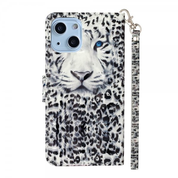 iPhone 15 Etui Motiv Hvit Tiger